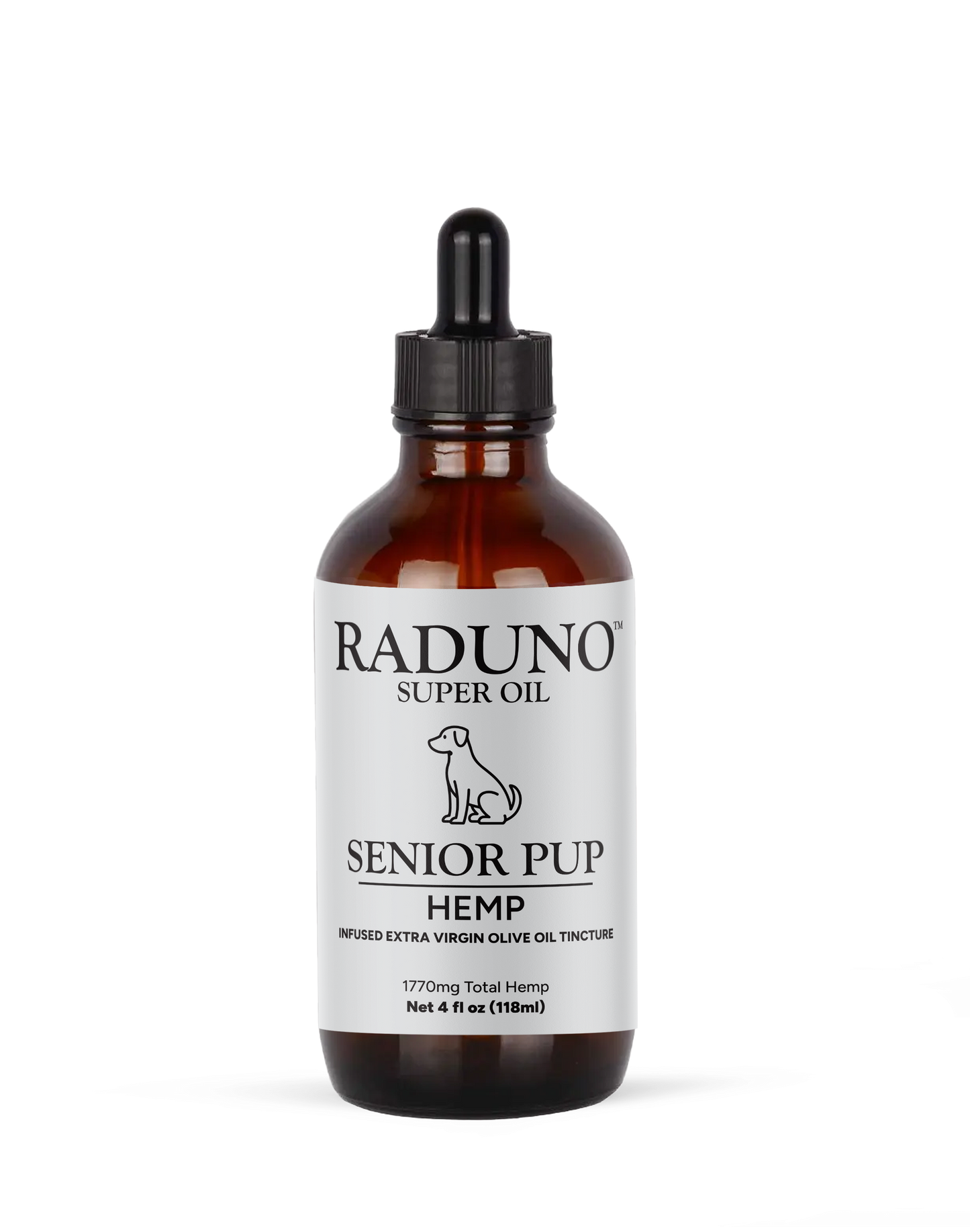 SENIOR PUP – Hemp Infused Extra Virgin Olive Oil Tincture for Pets