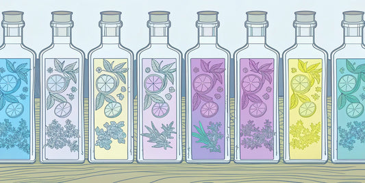 A gourmet gift of colorful infused olive oil with herbs and citrus.