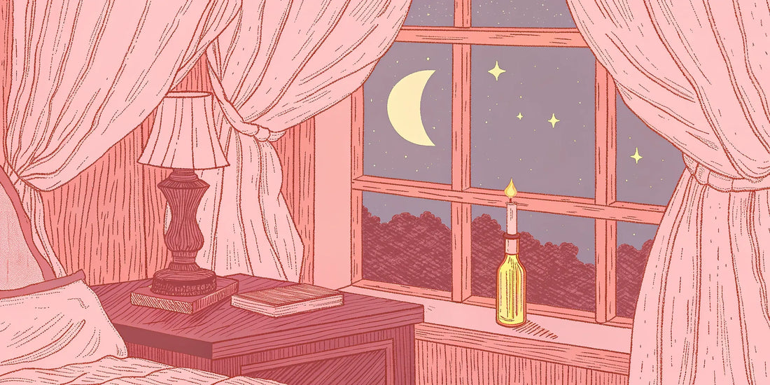 A serene bedroom setting for restful sleep, supported by a nightly CBD and olive oil ritual.