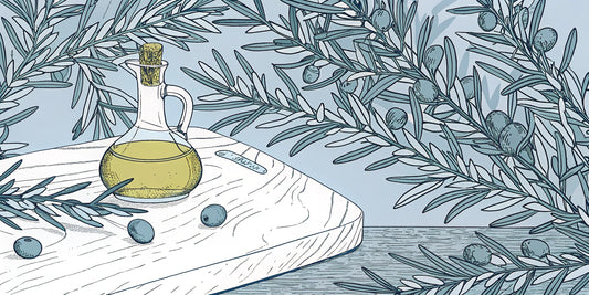 A bottle of CBD and CBN infused olive oil, which a guide explains how to buy with confidence.