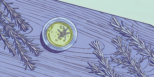 A small bowl of THC olive oil with rosemary, ready for cooking and drizzling.