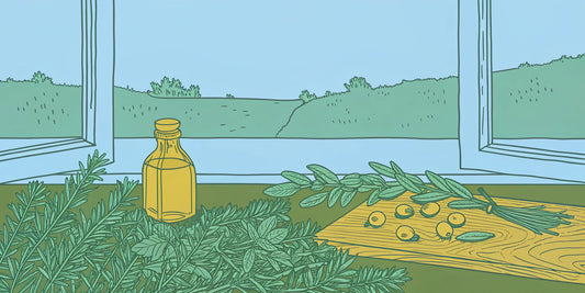 A bottle of THC olive oil with fresh olives, ready for safe use in the United States.