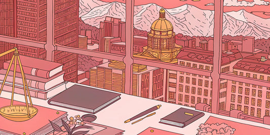 Scales of justice before the Colorado capitol, answering the question of is Delta 9 legal in Colorado.