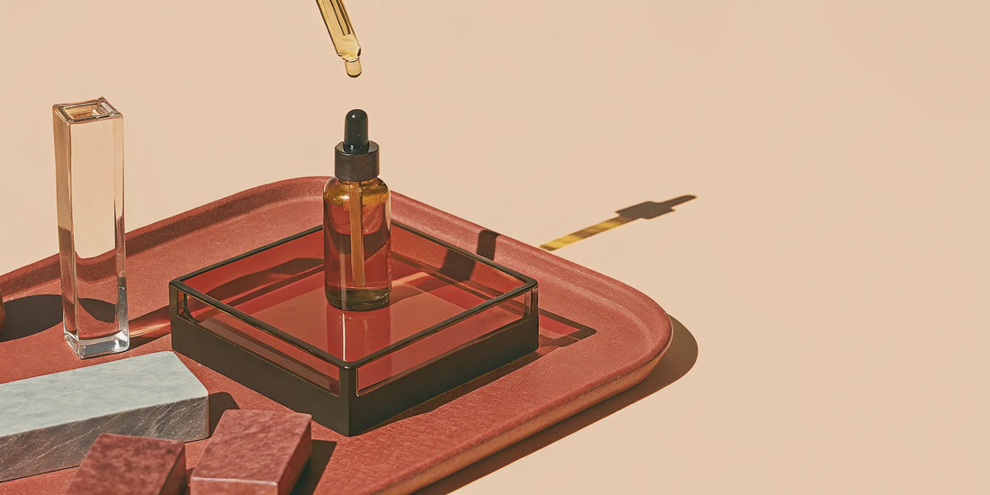 A dropper bottle of THC oil and its effects on the mind and body.