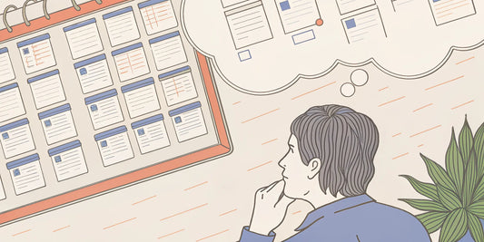A person planning which microdosing schedule is right for them using a calendar.