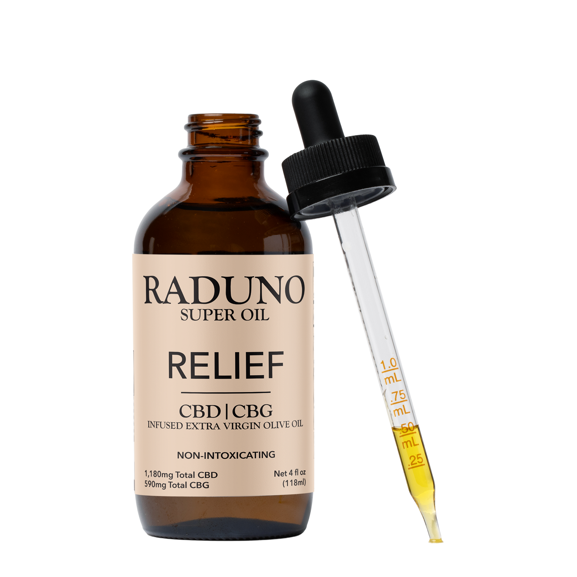 CBD CBG Infused extra virgin olive oil - Relief