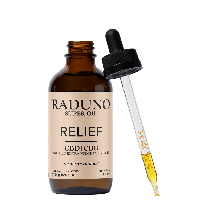 CBD CBG Infused extra virgin olive oil - Relief