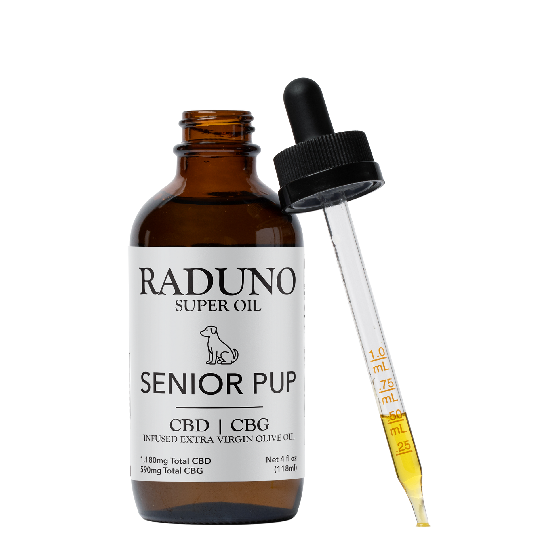 Infused olive oil for senior pups