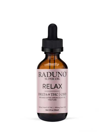 RELAX - DELTA-9 THC | CBD Infused Extra Virgin Olive Oil Tincture