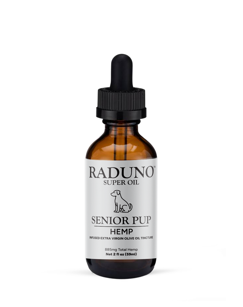SENIOR PUP – Hemp Infused Extra Virgin Olive Oil Tincture for Pets