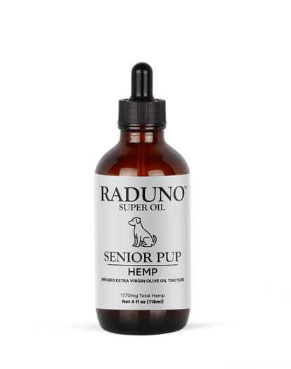 SENIOR PUP – Hemp Infused Extra Virgin Olive Oil Tincture for Pets