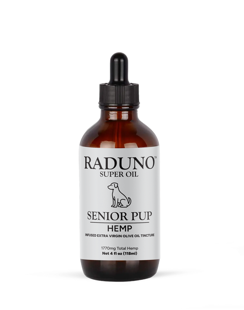 SENIOR PUP – Hemp Infused Extra Virgin Olive Oil Tincture for Pets